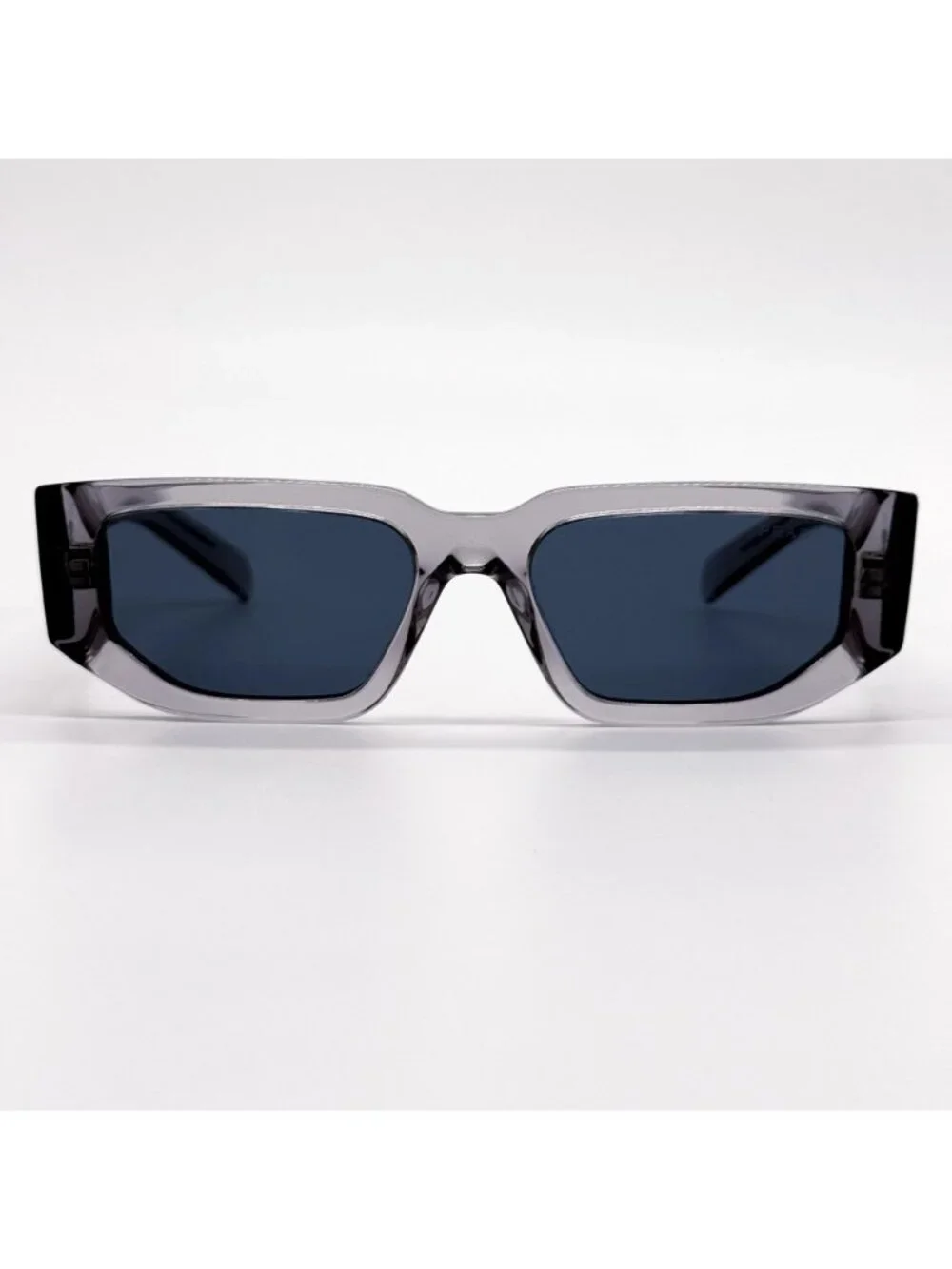 NEW PRADA SUNGLASSES PR09ZS 18S09T TRANSPARENT GRAY UNISEX PR 09ZS 18S09T, SPR 0 - Picture 3 of 10